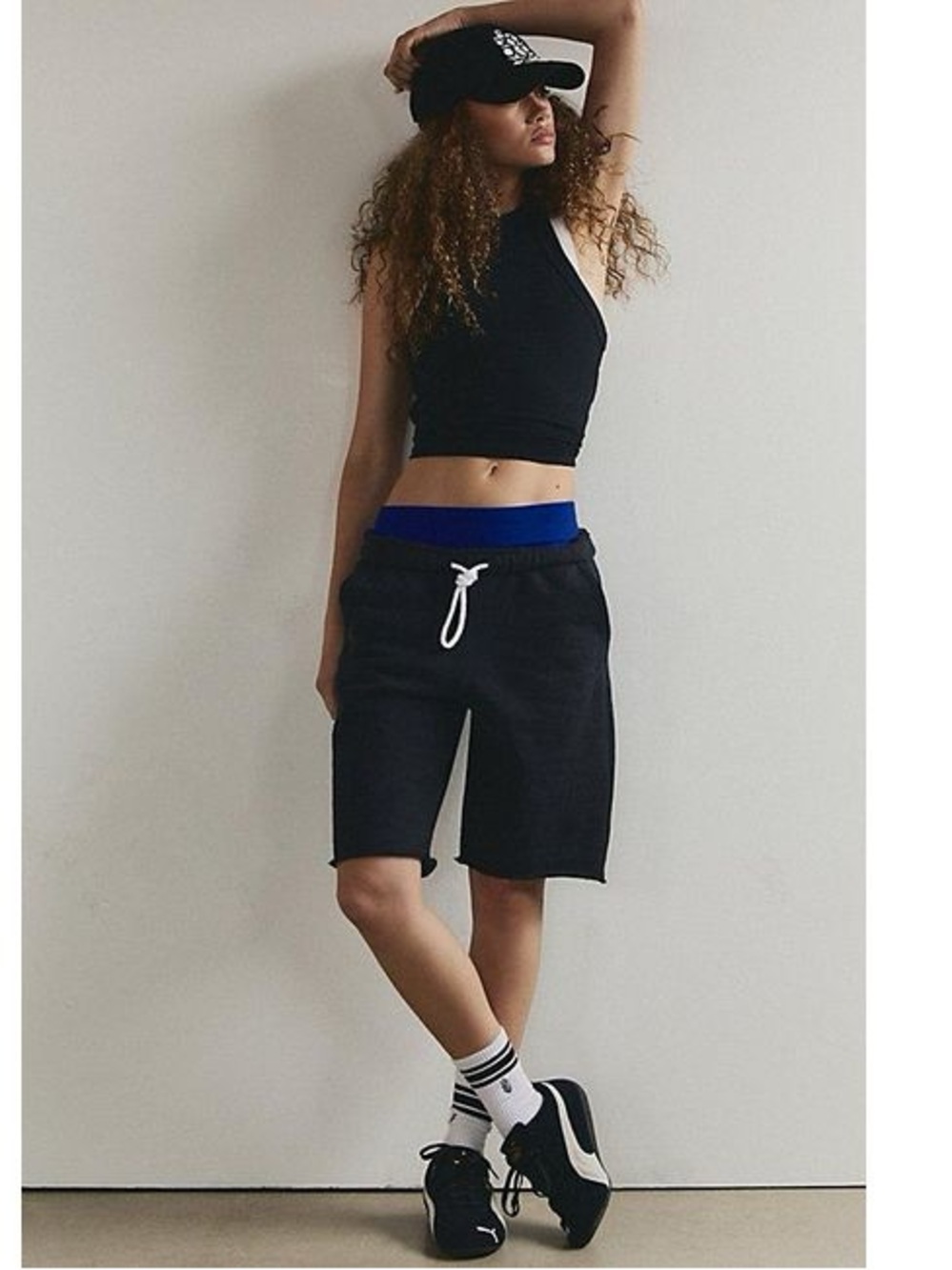 NWOT! FP Movement Black For The Win Long Shorts, Women’s Small